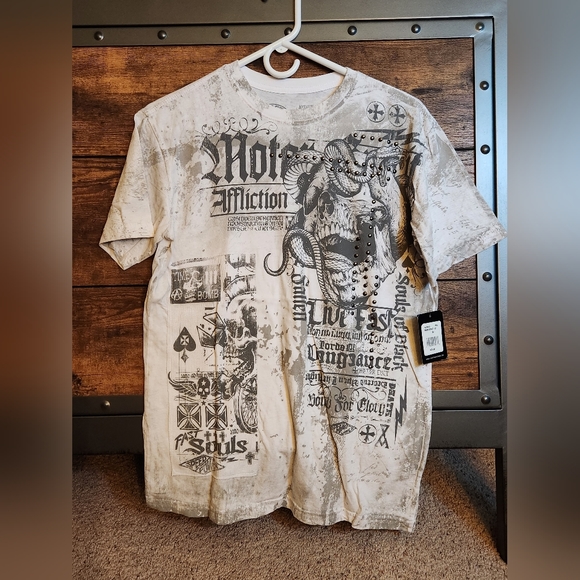Mens Affliction Medium New Tshirt - Picture 2 of 3